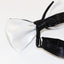 Boys Black On White Two Tone Layer Bow Tie