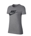 Womens Nike Essential Sportswear T-Shirt Dark Grey Heather/Black Everyday Tee