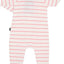 2 x Bonds Baby 2-Way Zip Wondersuit Coverall Pink Stripe