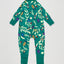 Bonds Baby 2-Way Zip Wondersuit Coverall Green With Beetles