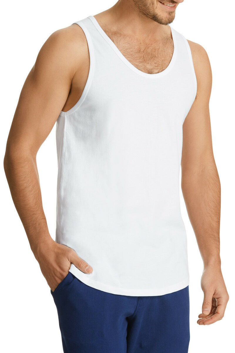 Mens Bonds Besties Tank Athletic Cotton Singlet Top White Black Grey Aygyi S-Xxl