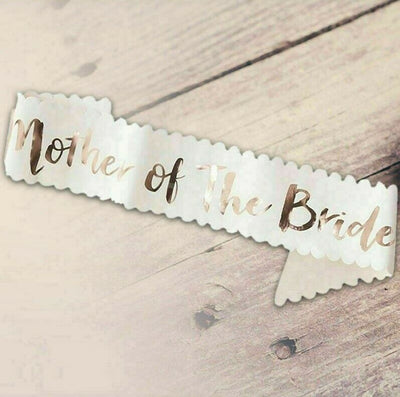 Rose Gold Hens Sash Sashes Bride Bridesmaid Maid Of Honour The Groom Mother