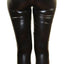 Shiny Metallic Leggings Womens Pants Ladies Black