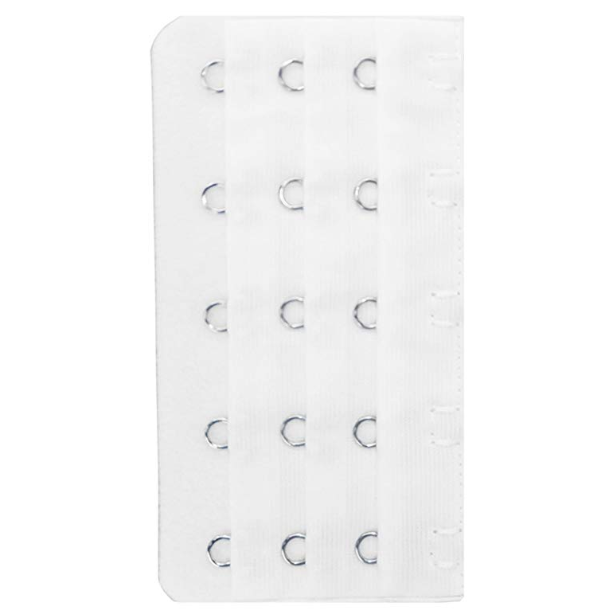 5 Hooks Bra Extenders Strap Clip White Womens