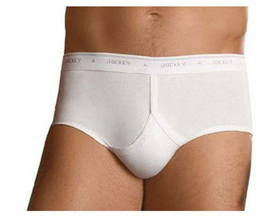 3 x Jockey White Y-Front Mens Underwear Briefs Trunks Plus Size