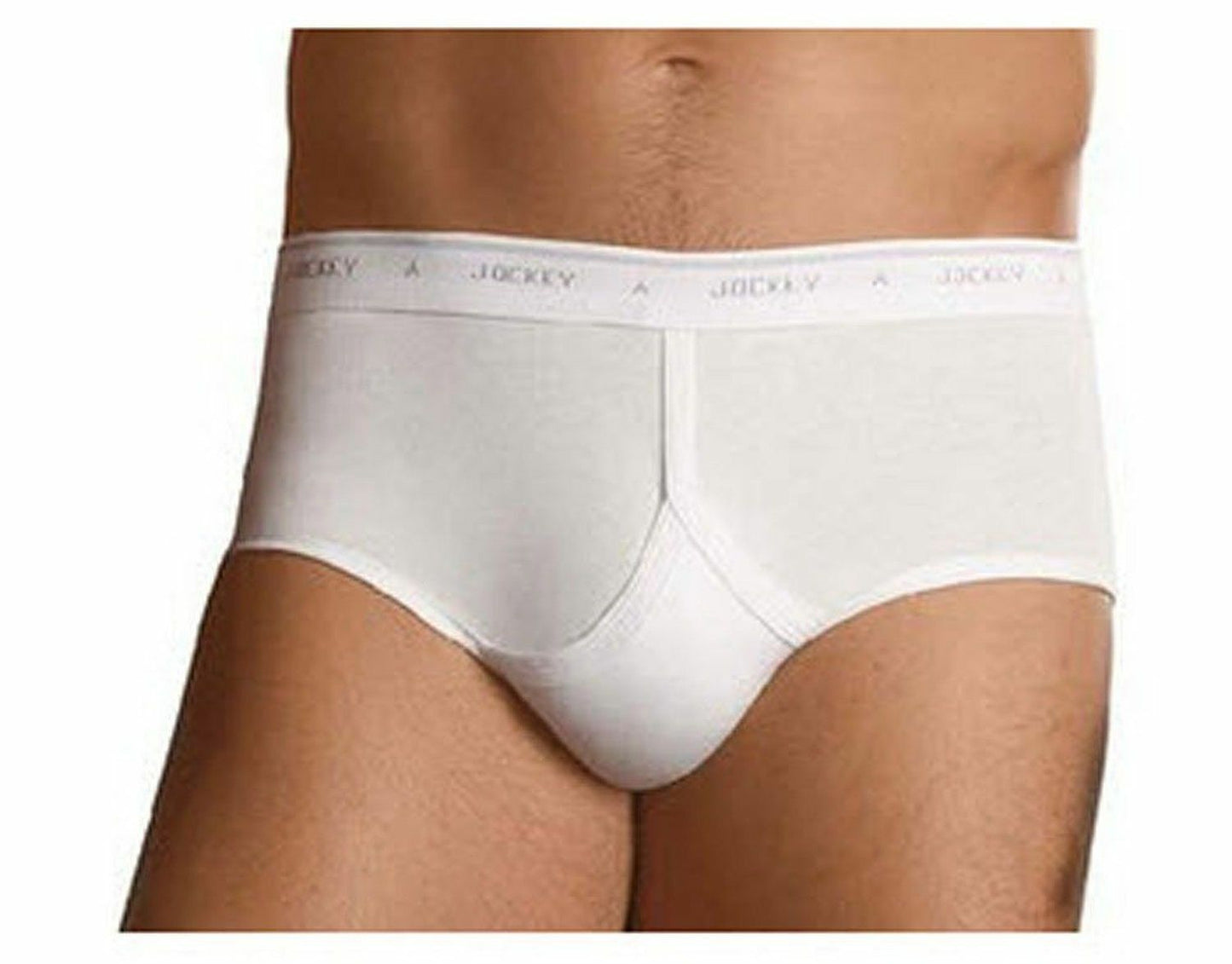 6 x Jockey White Y-Front Mens Underwear Briefs Trunks Plus Size