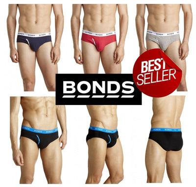 Mens Bonds Guyfront Guy Front Brief Underwear Undies Briefs Jocks Black Blue Red