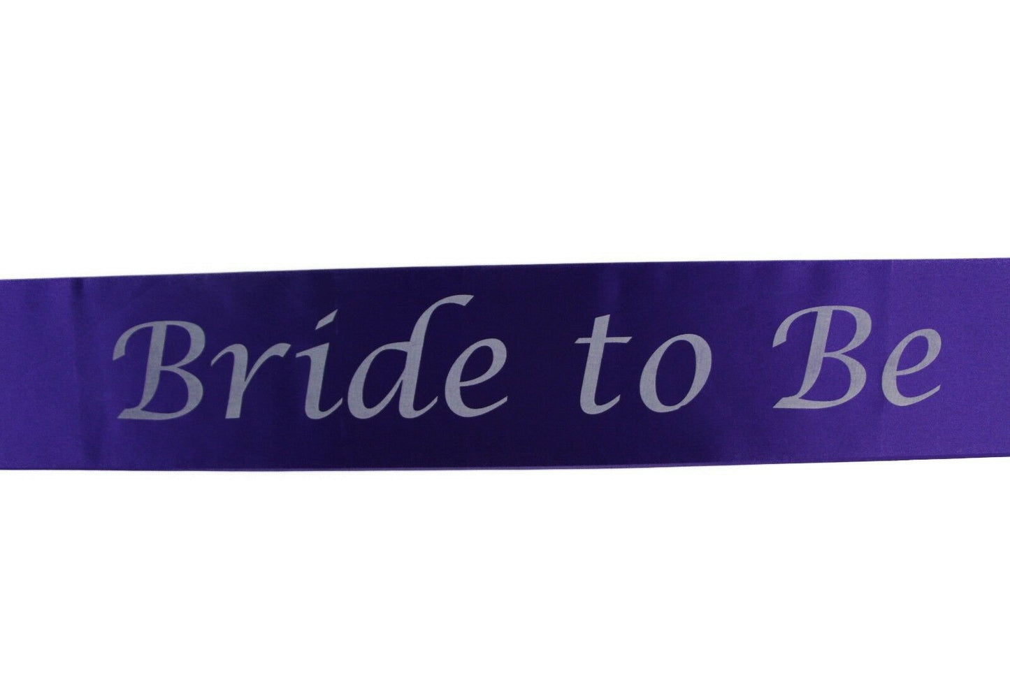 Hens Night Party Bridal Sash Purple/White - Bride To Be