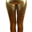 Metallic Leggings Shiny Neon Stretch Sexy Party Costume Fancy Dress Silver Gold