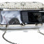 Womens Silver Clutch Hand Bag Pearls Diamante Wedding Bridal