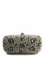 Womens Black Clutch Hand Bag Pearls Diamante Wedding Bridal