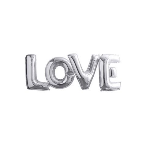 Love Foil Balloons Wedding Bridal Hens Party Decorations Gold Silver