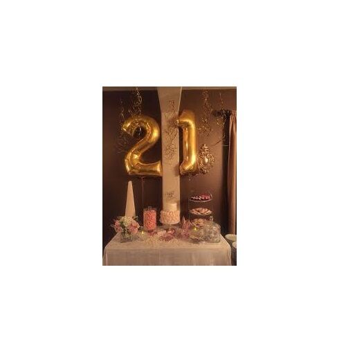 Milestone Birthday Foil Helium Party Deco Gold Silver 18 21 30 40 50 Large 40''