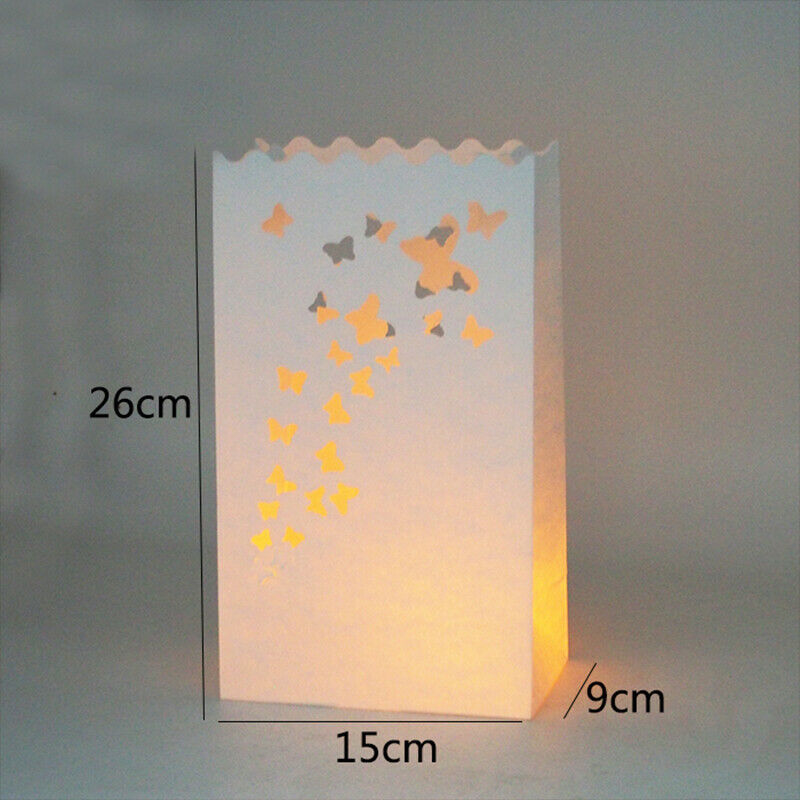 10 x Lantern Bags Tealight Candle Wedding Party Decoration Bag Christmas Love