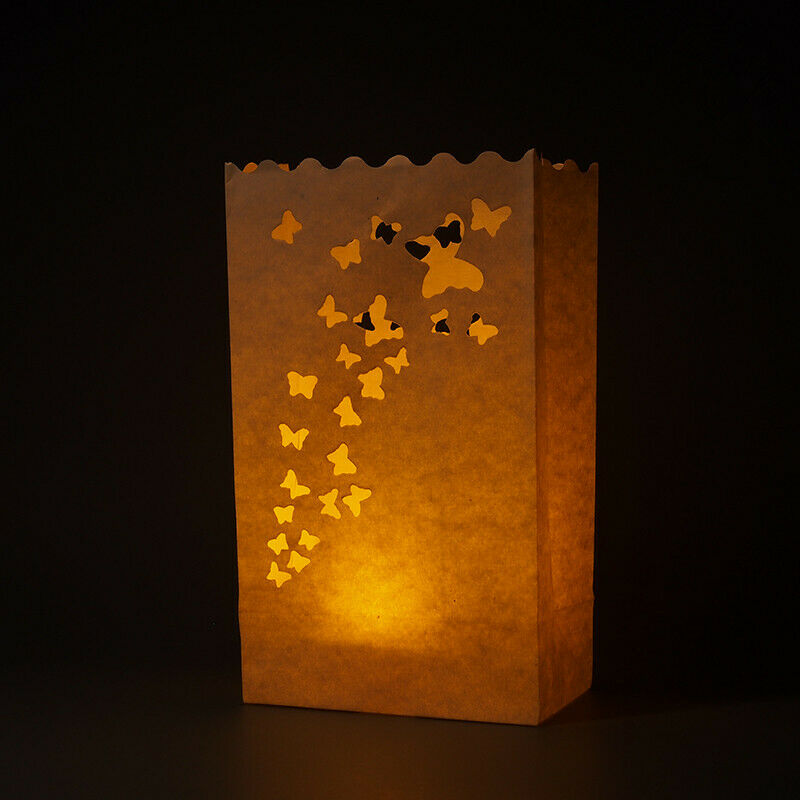 10 x Lantern Bags Tealight Candle Wedding Party Decoration Bag Christmas Love