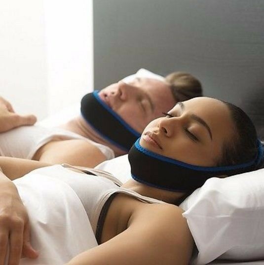 Anti Snoring Adjustable Chin Strap Sleep Aid Jaw Face Breathe Better