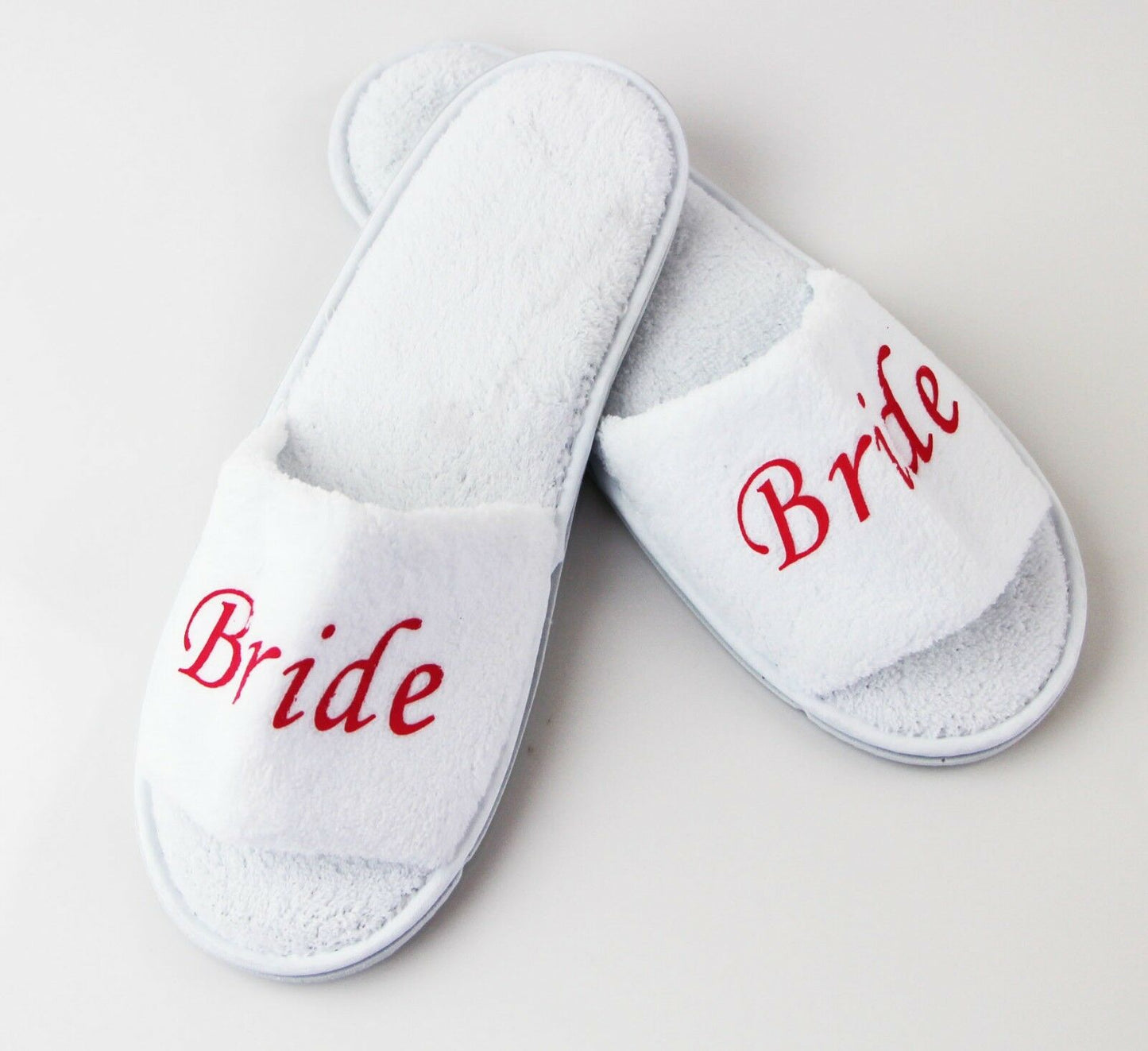 Bridal Slippers Bride To Be Bridesmaid Maid Of Honour Wedding White Pink Gold