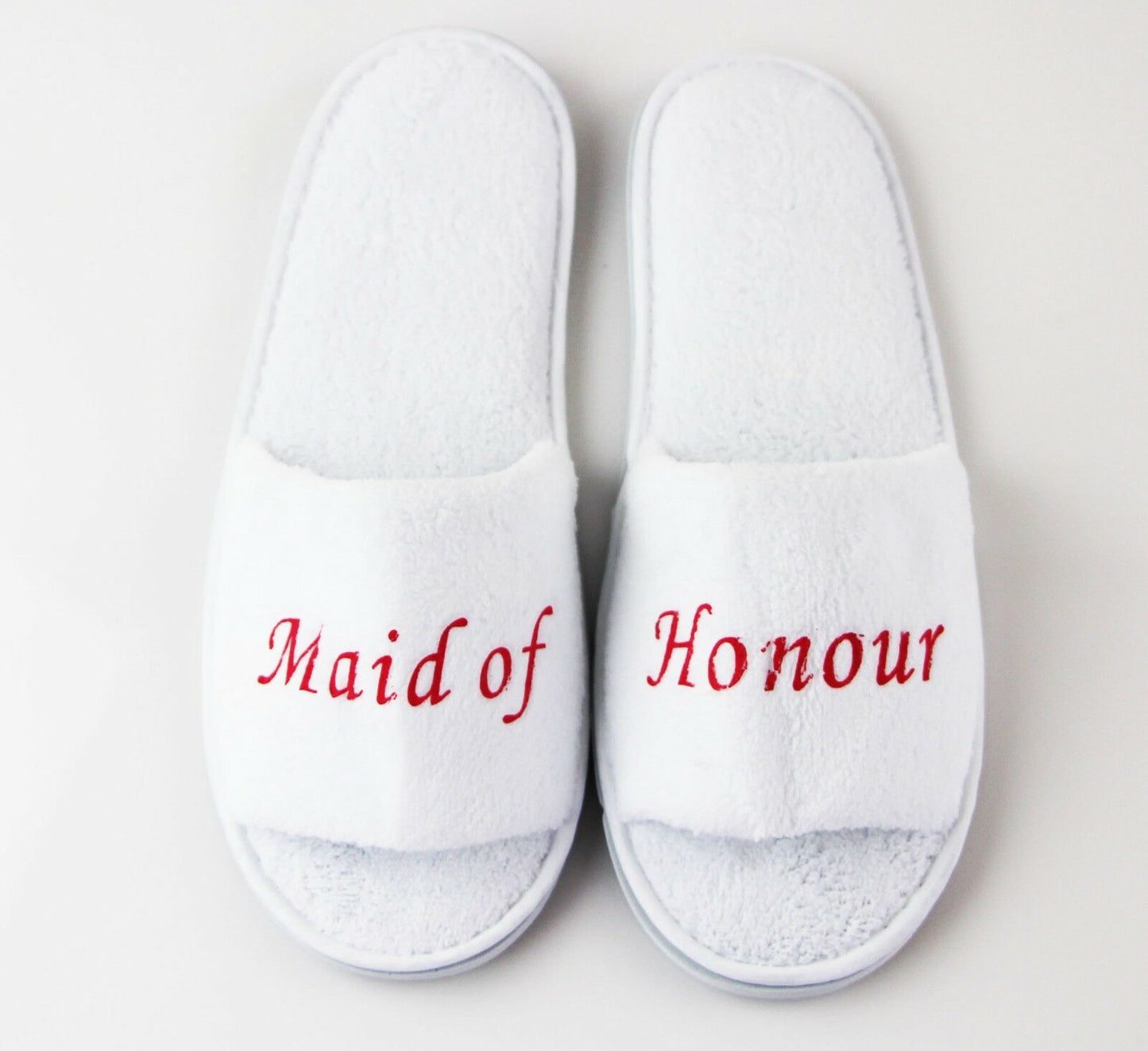 Bridal Slippers Bride To Be Bridesmaid Maid Of Honour Wedding White Pink Gold