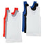 Bonds Boys Kids 3 Pack Chesty Cotton Blue Black White Singlets 4 6 8 10 12 14