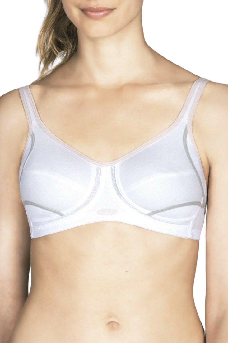 Berlei Electrify Wire Free Wireless No Underwire Sports Bra White Black Gym