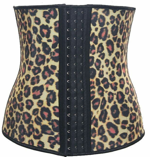 Waist Trainer Leopard Corset Pink Gold Nude Train Your Body Animal Hour Glass