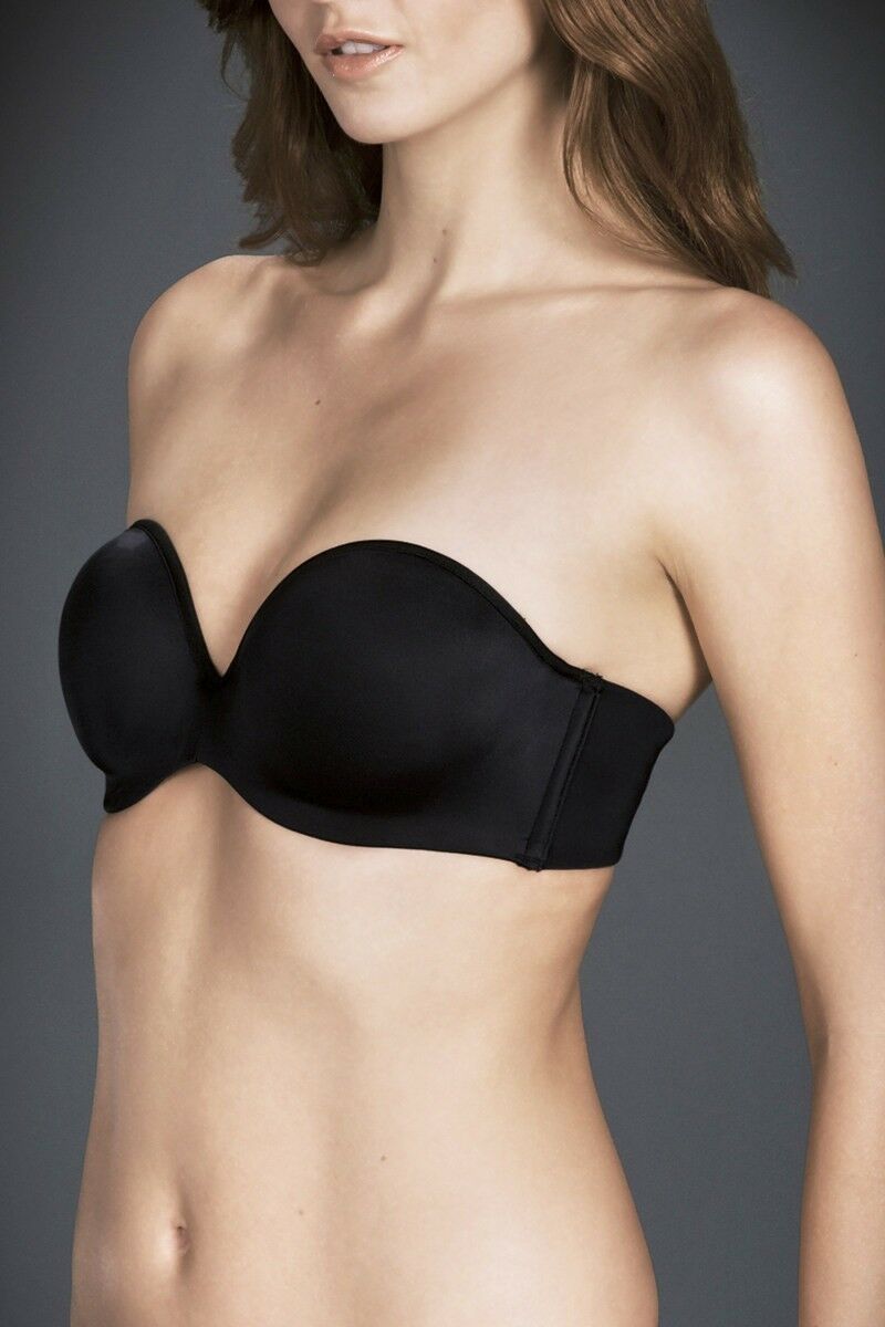 3 x Berlei Ultimate Strapless Tshirt Wire Bra Black Y441s