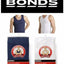 Bonds 3 Pack White Navy Black Chesty Cotton Singlets Underwear Mens Singlet