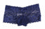 Womens Sexy "Plus Size" Lace Boyleg Underwear Panties Navy Lingerie