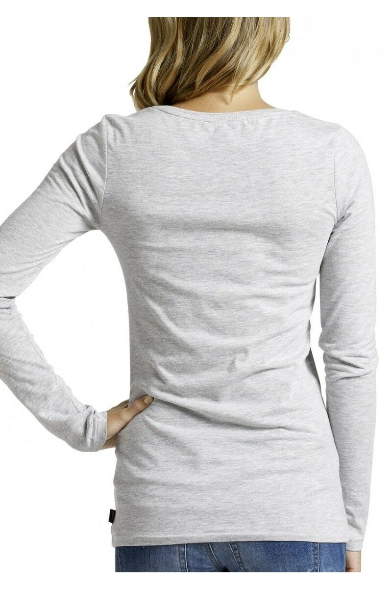 Bonds Ladies Long Sleeve Tee Cotton Top Tshirt Womens Black White Grey S M L Xl