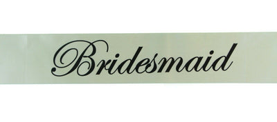 Sashes Hens Night Party Ivory/Black - Bridesmaid