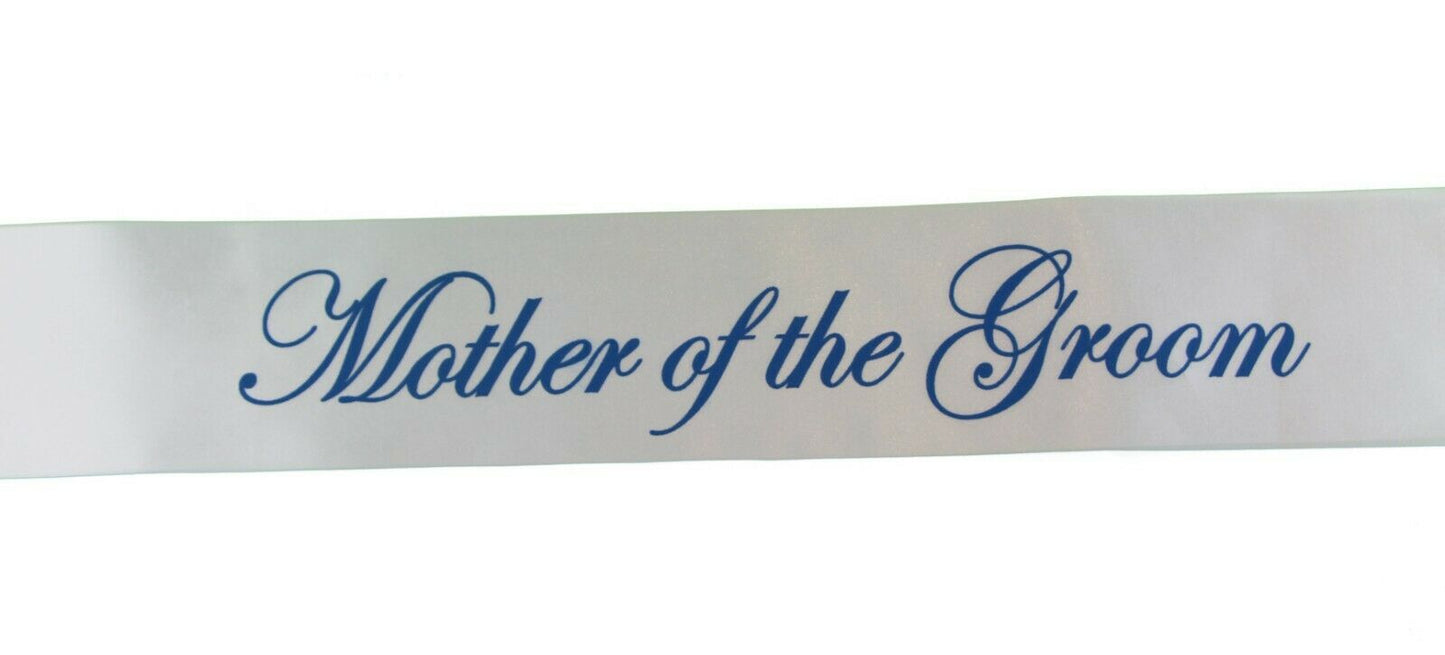 Sashes Hens Sash Party White/Blue - Mother Of The Groom