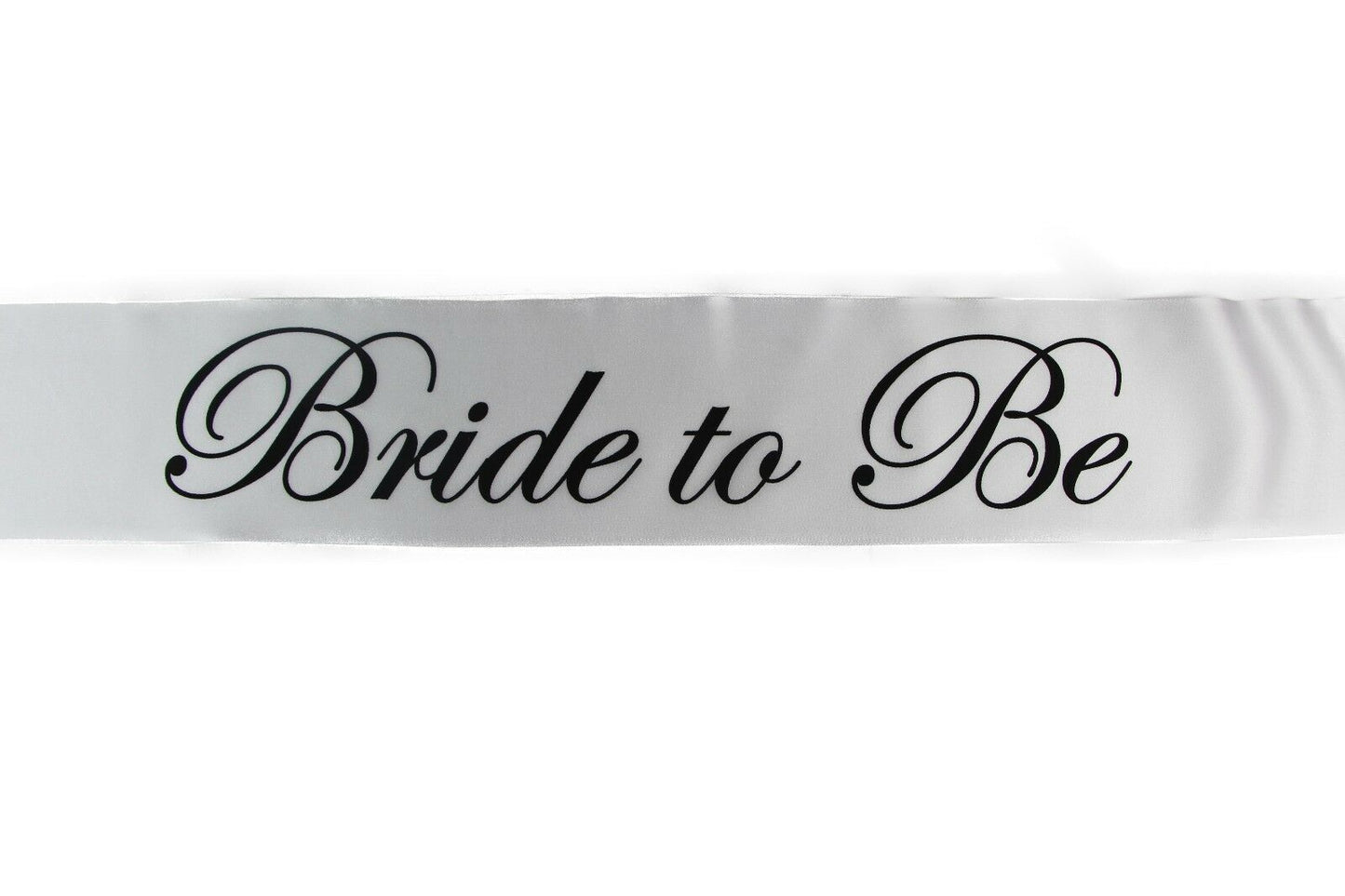 Sashes Hens Sash Party White/Black - Bride To Be