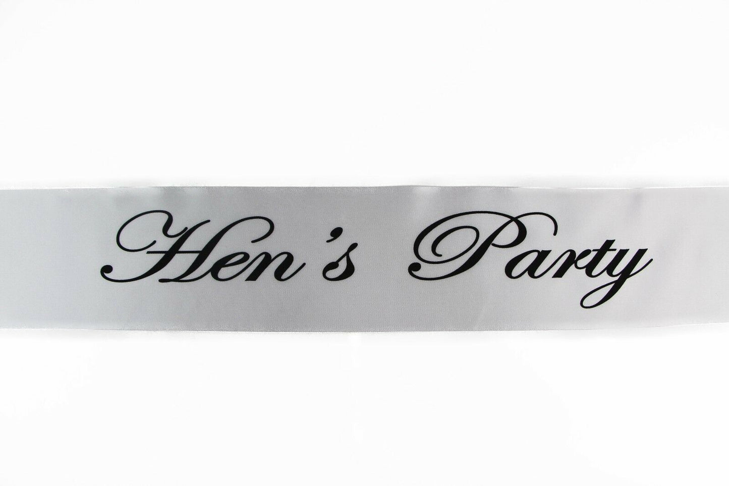 Sashes Hens Sash Party Bridal White/Black - Hen's Party