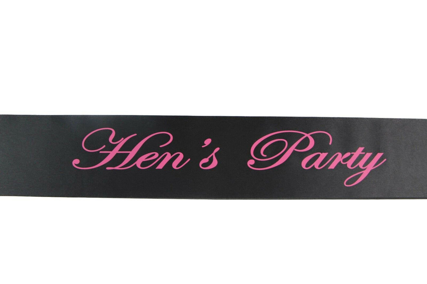 Sashes Hens Sash Party Bridal Black/Pink - Hen's Party