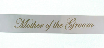 Sashes Hens Sash Party White/Gold - Mother Of The Groom