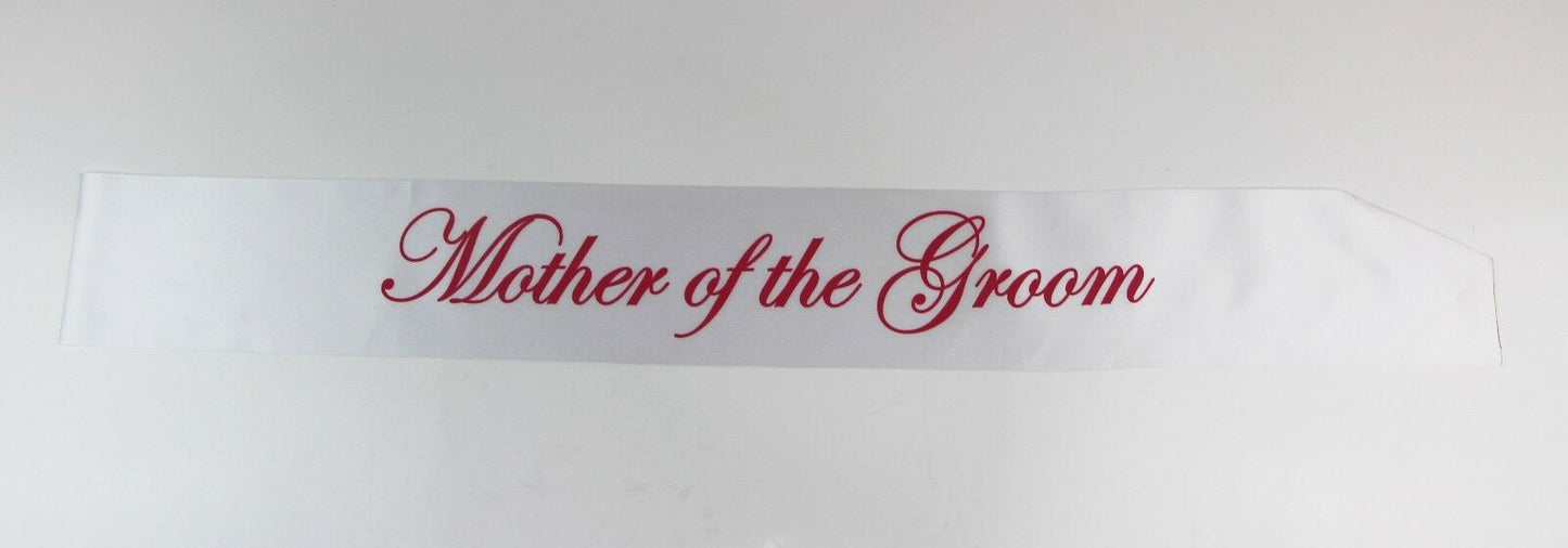 Sashes Hens Sash Party White/Pink - Mother Of The Groom