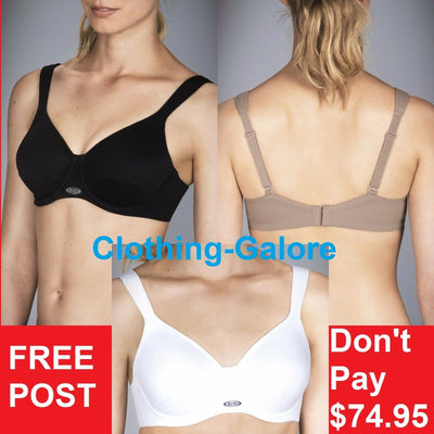 2 x Berlei High Performance Underwire Non Padded Sports Bra