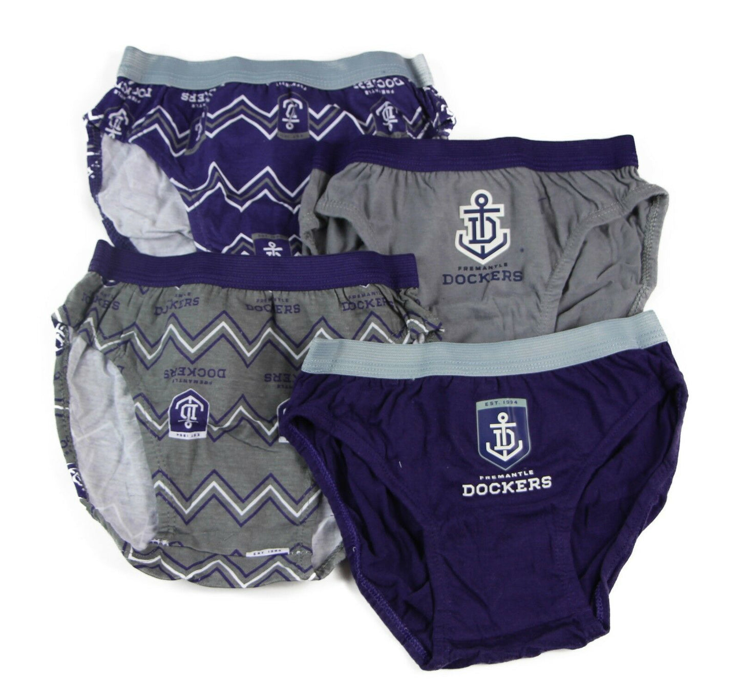 New Boys Kids Official Afl Underwear 4 Pairs Briefs Undies Boy Brief