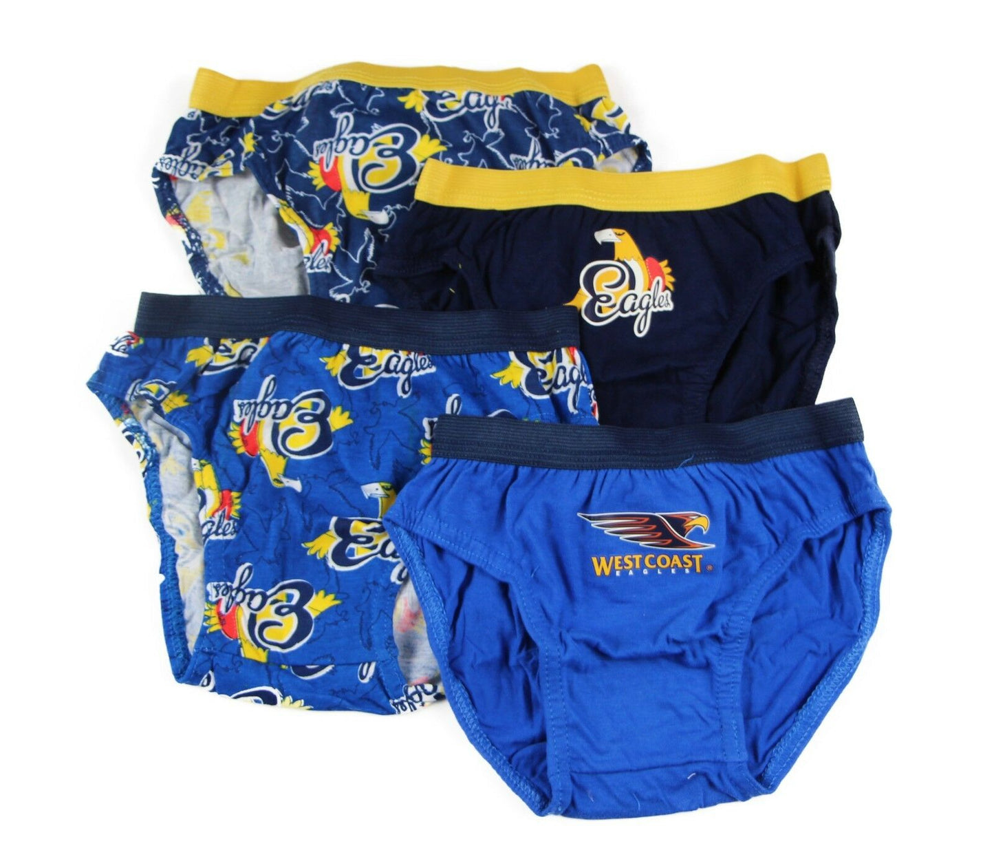 New Boys Kids Official Afl Underwear 4 Pairs Briefs Undies Boy Brief