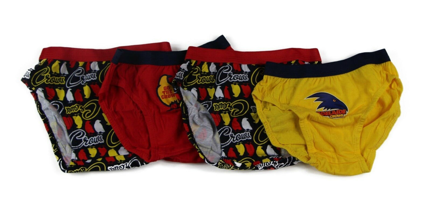 New Boys Kids Official Afl Underwear 4 Pairs Briefs Undies Boy Brief