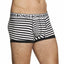 5 x Bonds Mens Striped Fit Trunk Trunks Underwear Black White