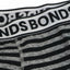 Authentic Bonds Mens Striped Fit Trunk Trunks Underwear Black Blue White Grey