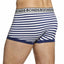 Authentic Bonds Mens Striped Fit Trunk Trunks Underwear Black Blue White Grey