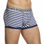 Authentic Bonds Mens Striped Fit Trunk Trunks Underwear Black Blue White Grey