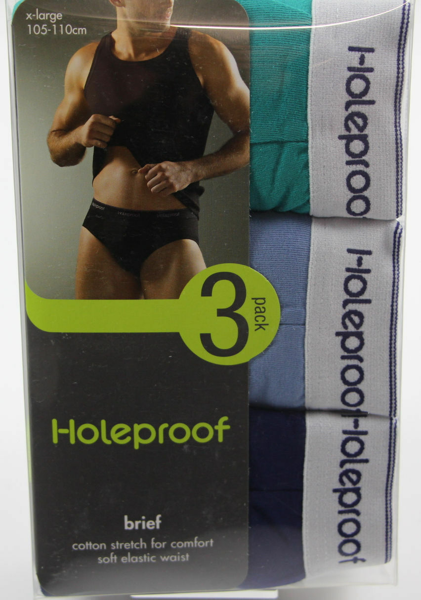 3 Pairs  Mens Holeproof Cotton Mens Brief Underwear Undies Cotton