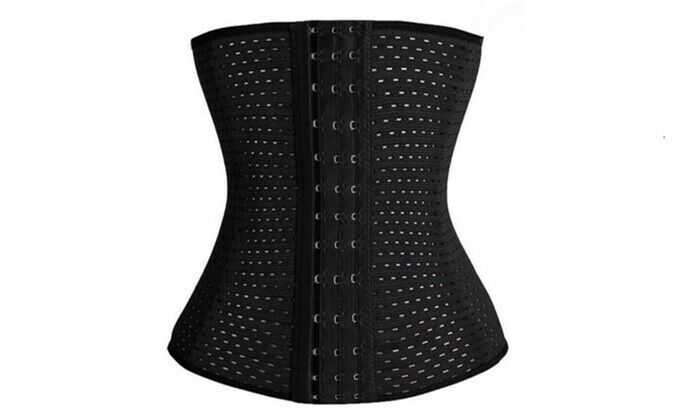 Womens Waist Cincher Trainer Black Or Beige Body Shaper Control Corset Boned