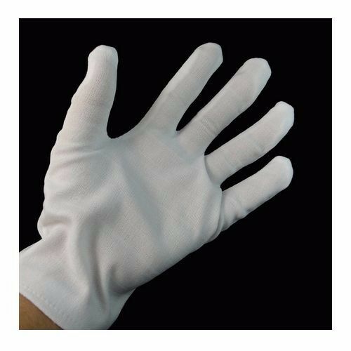 1 Pair 2 Pcs White Work Jewellery Handling Costume Party Cotton Soft Thin Gloves