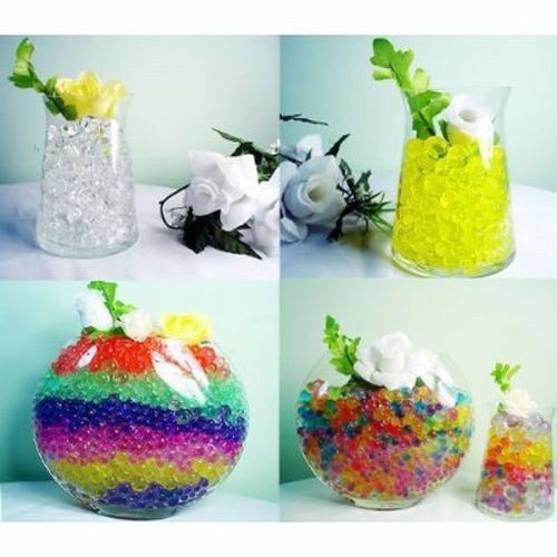 10G Crystal Soil Water Beads Jelly Ball Vase Filler Home Wedding Decorations