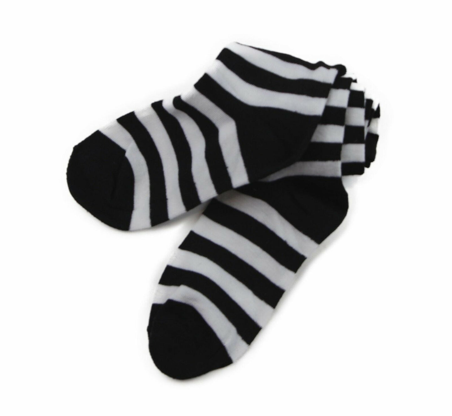 Over The Knee Socks Striped Stripe Costume Long Stockings Black White Red Blue