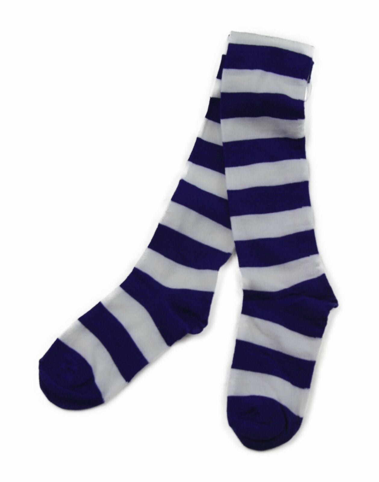 Over The Knee Socks Striped Stripe Costume Long Stockings Black White Red Blue